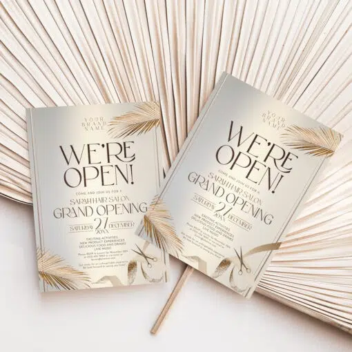 Grand Opening Invitation Card, Launch Invitation Template