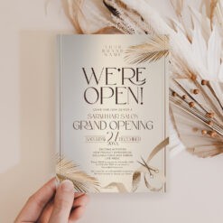 Grand Opening Invitation Card, Launch Invitation Template