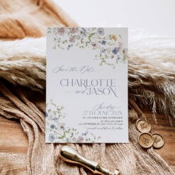 Wildflower Wedding Save the Date Template