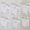 Wildflower Wedding Seating Chart Template Printable