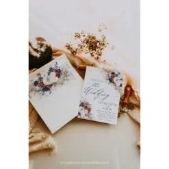 Boho Envelope Liner Template 5x7, Navy Rust Envelope Liners A7 and Belly Band