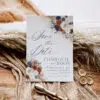 Boho Navy Rust Save The Date Template