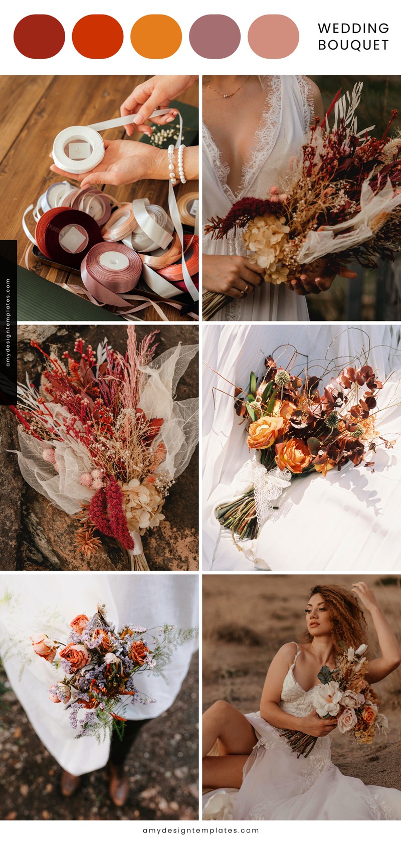 Terracotta Boho Wedding Invitations: Sun-Drenched & Stylish Boho Wedding Invitations Template Amy Design Templates