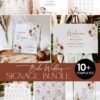 Boho Terracotta Wedding Signage Templates Bundle | Signage Printable Template Download Boho Terracotta Wedding Signage Templates Bundle