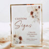 Bohemian Wedding Signs Printable | Customizable Wedding Signage Reception Templates