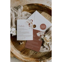 Boho Terracotta Enclosure Card Template