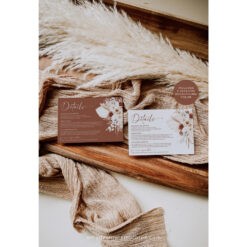 Boho Terracotta Enclosure Card Template