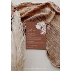 Boho Terracotta Enclosure Card Template