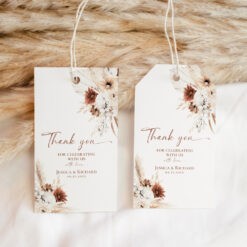 Boho Wedding Favor Tag Template