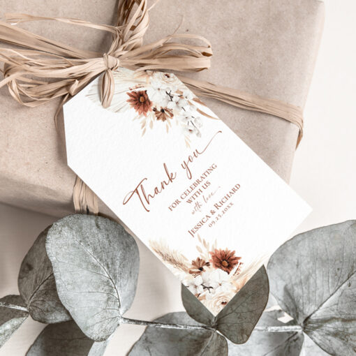 Boho Wedding Favor Tag Template Boho Favor Tag Template, Boho Thank you Tags, Printable Thank you gift tag, Personalized Tags, Bohemian Wedding Favor Tag Template D021