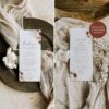 Template Thank You Note, Boho Wedding Thank You Note Template
