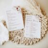 Boho Wedding Itinerary Template Printable, Terracotta Wedding Weekend Itinerary Template, Weekend Events, Timeline Schedule Editable D021