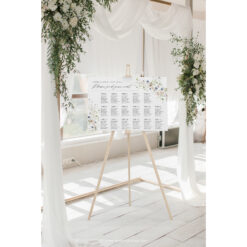 Wedding Seating Chart Sign Template, Table Seating Chart Sign, Botanical Wedding Seating Chart, Wildflower Seating Chart Sign D023