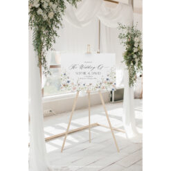 Wildflower Bridal Shower Welcome Sign, Botanical Wedding Welcome Sign, Editable Wildflower Shower Wedding Welcome Signage Template D023