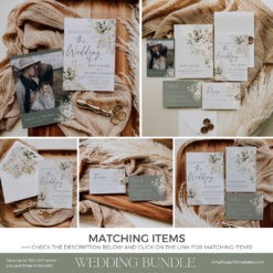 Boho Greenery Wedding Template