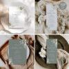 Boho Greenery Wedding Menu Template