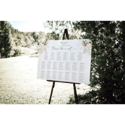 Boho Greenery Wedding Seating Chart Template