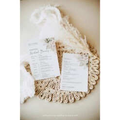 Boho Greenery Wedding Itinerary Template