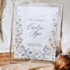 Elegant Floral Wedding Table Signs | Wildflower Wedding Table Signage