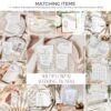 Wildflower Wedding Bundle Template, Meadow Wedding Bundle Template, Wedding Invitation Bundles, Floral Wedding Bundles Template D026