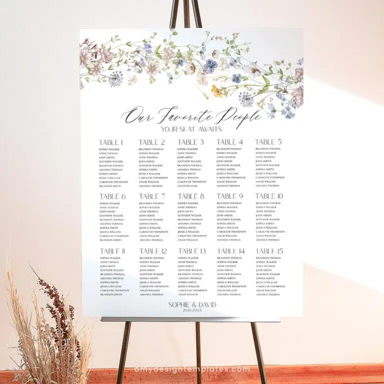 Seating Chart Template