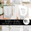 Wildflower Wedding Reception Sign Bundle Templates | Signage Printable Editable Wildflower Wedding Reception Sign Bundle Templates | Signage Printable Editable