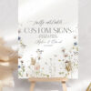 Minimalist Wedding Signs Printable | Botanical Custom Sign Template