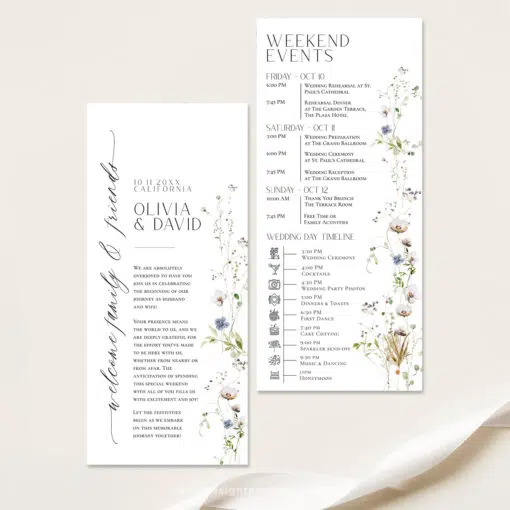 Minimalist Wedding Table Thank You Template, Thank You Napkin Note, Desert Wedding, Place Setting Thank You Editable Wildflower Wedding D028