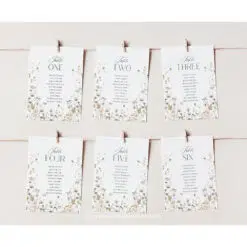 Wildflower Wedding Table Seating Chart Template, Modern Seating Chart, Botanical Wedding Seating Chart Cards, Seating Cards Printable D028