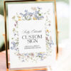 Botanical Wedding Signage Printable | Wildflower Reception Sign Template