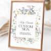 Botanical Wedding Signage Printable | Wildflower Reception Sign Template Botanical Wedding Signage Printable | Wildflower Reception Sign Template