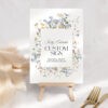 Wildflower Wedding Table Signage Template