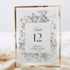 Wildflower Wedding Sign Templates Bundle | Reception Signage Printable Floral Wedding Table Number Instant Download | Wedding Signs Decor