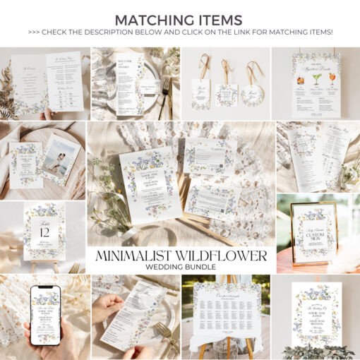 Wildflower Wedding Itinerary Template - Image 8