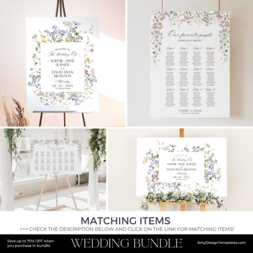 Wildflower Wedding Itinerary Template - Image 9