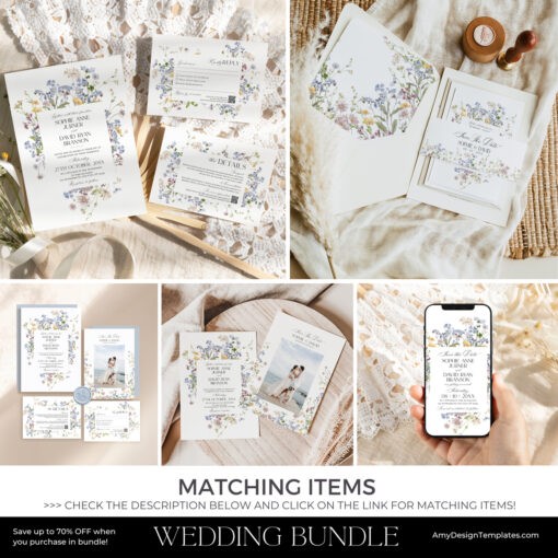 Seating Chart Template Wedding Wildflower - Image 11