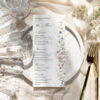 Wildflower Wedding Menu Template