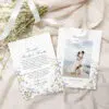 Photo Thank You Wedding Cards Wildflower Template