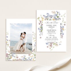 Wildflower Wedding Save The Date Template