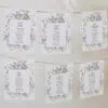 Wildflower Wedding Editable Table Seating Chart Template