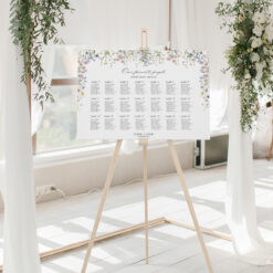 Seating Chart Template Wedding Wildflower