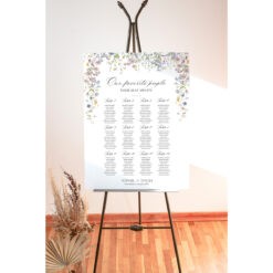 Seating Chart Template Wedding Wildflower