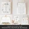Wildflower Wedding Reception Sign Wedding Bundle Templates