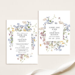 Wildflower Wedding Invitation Template