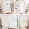 Wildflower Wedding Ceremony Program Template