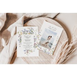 Wildflower Wedding Invitation Suite Template