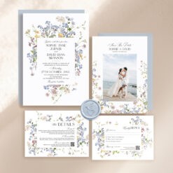 Wildflower Wedding Invitation Suite Template