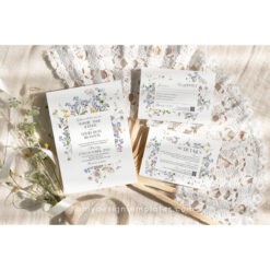 Wildflower Wedding Invitation Suite Template