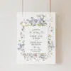 Wildflower Wedding Welcome Sign Template
