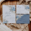 Blue Wedding Invitation Template